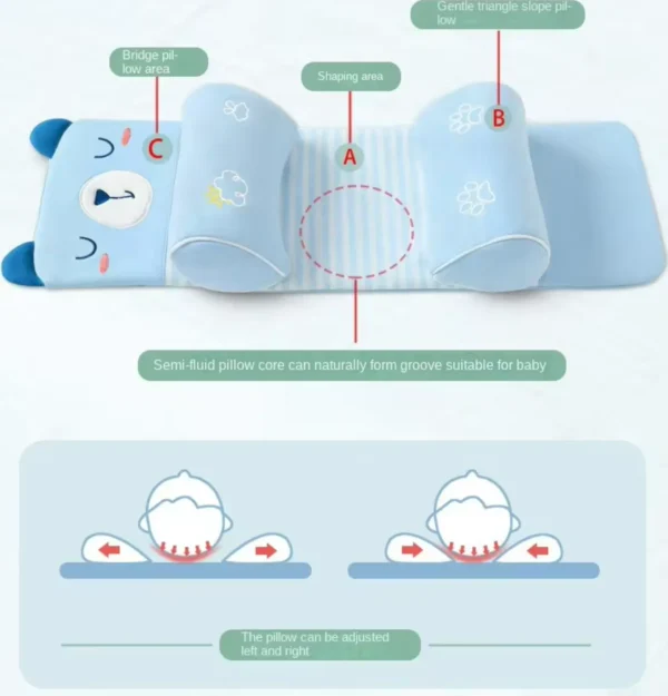 Baby Shaping Head Support Pillow Soft & Safe Side Sleeping Pillow - Image 5