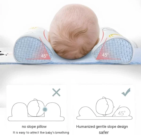 Baby Shaping Head Support Pillow Soft & Safe Side Sleeping Pillow - Image 6