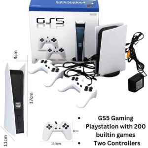 GS5 Classic TV Gaming Console 200 Preloaded 8-Bit Games