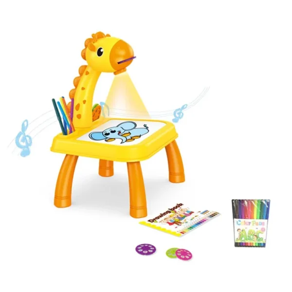 Giraffe Projection Painting Table with Music (Large Size) - Image 5