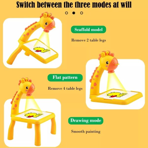 Giraffe Projection Painting Table with Music (Large Size) - Image 7
