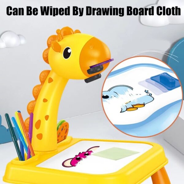 Giraffe Projection Painting Table with Music (Large Size) - Image 9