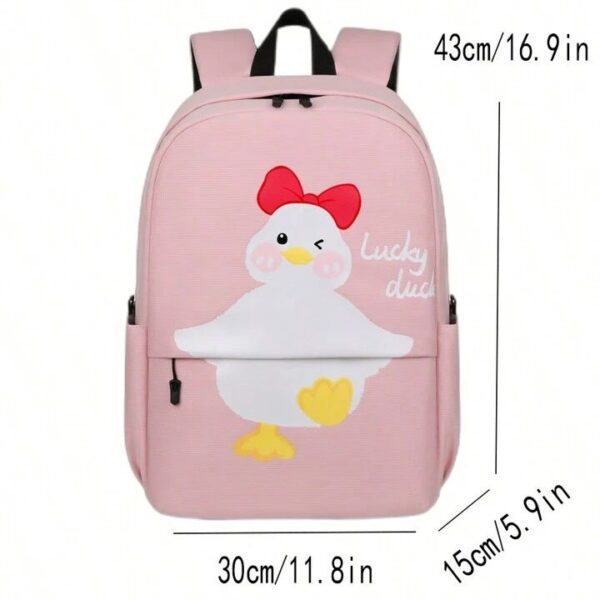 Lightweight & Stylish Lucky Duck Cute Cartoon Backpack - Image 7