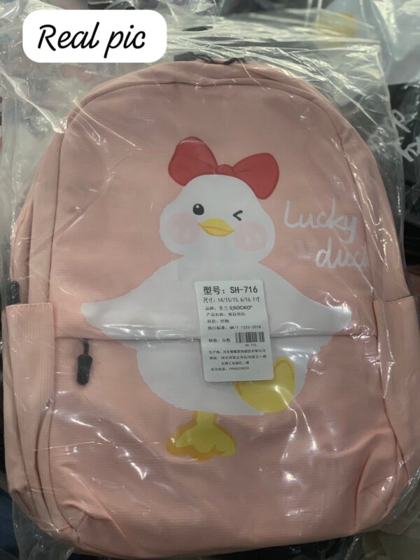 Lightweight & Stylish Lucky Duck Cute Cartoon Backpack - Image 8
