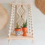 Handicraft Macrame Wall Hanging Shelf for Home Decor
